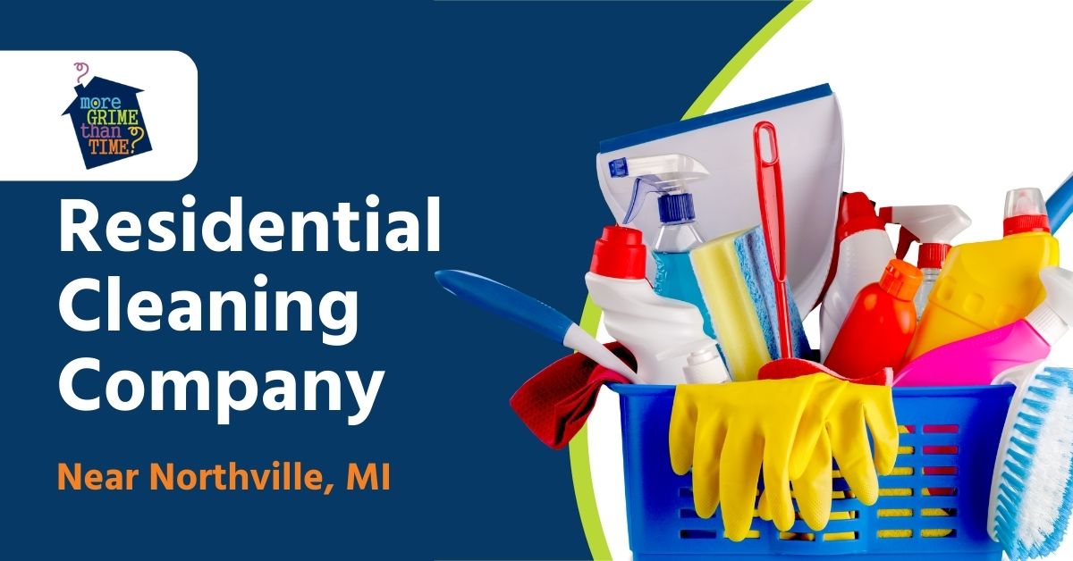 A Bucket of Cleaning Tools and Solutions | Residential Cleaning Company Near Northville, MI | More Grime Than Time