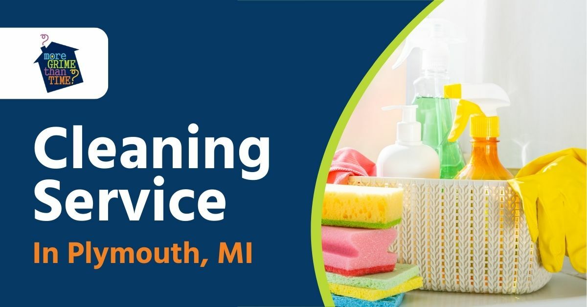 A Basket of Cleaning Tools, Gloves, Towel, and Solutions | House Cleaning Services in Plymouth, MI | More Grime Than Time